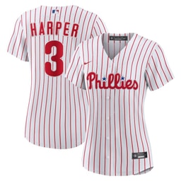 Bryce Harper 3 Baseball team Women's Home Jersey - White