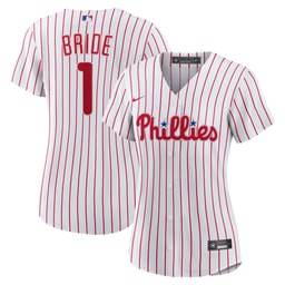 Women's Baseball team #1 Bride Home Jersey, White