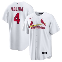 Yadier Molina 4 Baseball team Home Men's Jersey - White