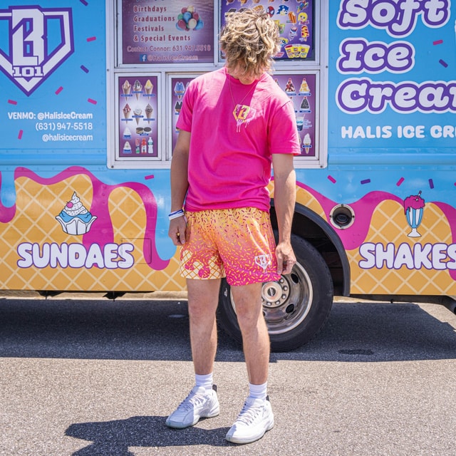 Ice Cream Shorts - Strawberry Banana
