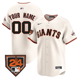 Baseball team 2024 Spring Training Patch Custom Men's Jersey - Cream