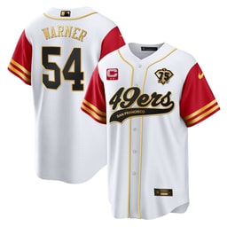 Fred Warner 54 Football team Baseball Men's Jersey - Color Sleeve