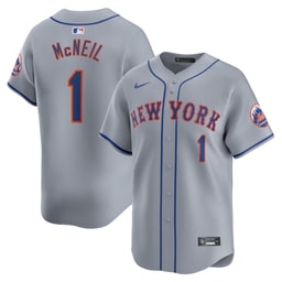 Jeff McNeil 1 Baseball team Away Limited Player Men's Jersey - Gray