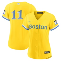 Women's Baseball team Rafael Devers Gold City Connect Player Jersey