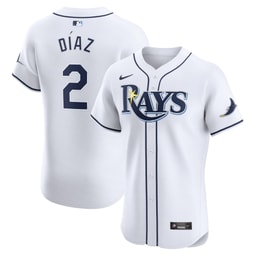 Men's Baseball team Yandy Diaz White Home Elite Player Jersey