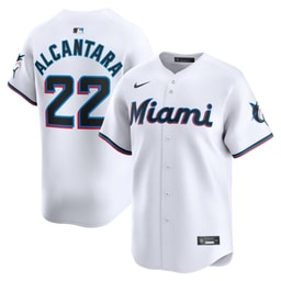 Men's Baseball team Sandy Alcantara White Home Limited Player Jersey