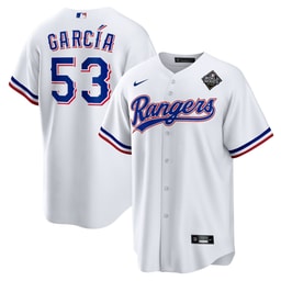 Adolis Garc?a 53 Baseball team 2023 World Series Stitched Baseball Jersey - White