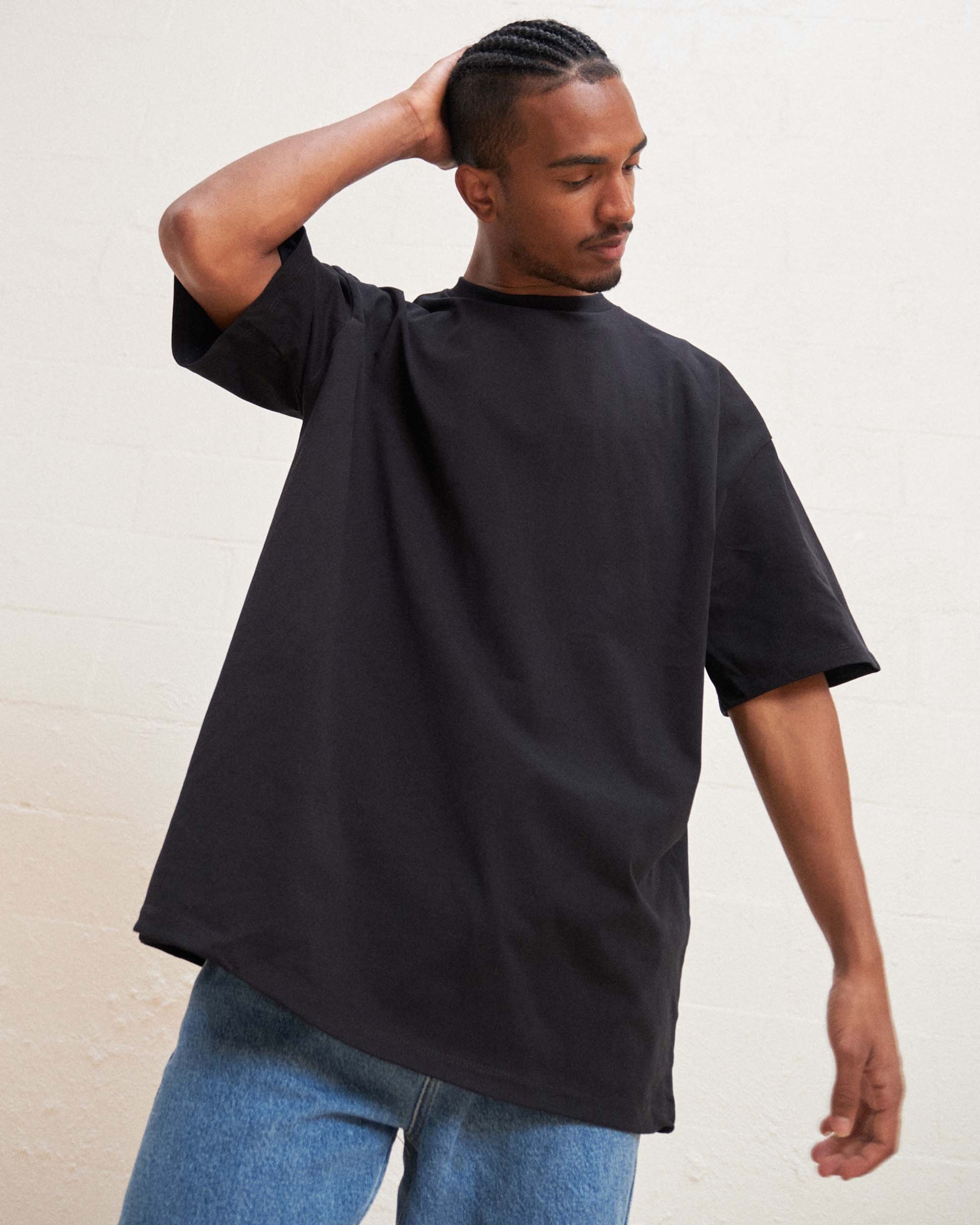 Oversized Unisex Tee - 90s Boxy Fit, Dropped Shoulders, 100% Combed Cotton 275 GSM