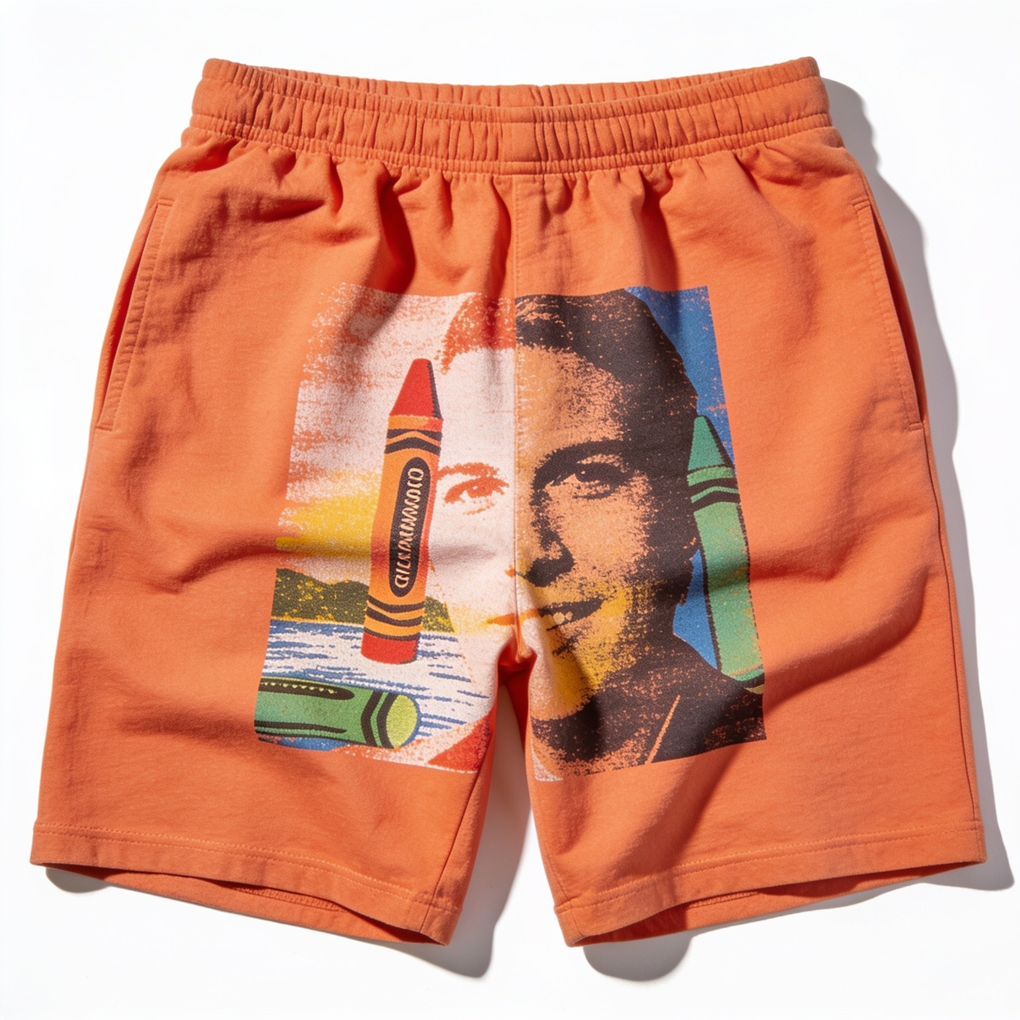 Crayon Shorts - On-Deck Orange