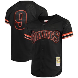 Men's Baseball team Matt Williams Apparel brand Black Cooperstown Collection Mesh Batting Practice Button-Up Jersey