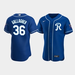 Cam Gallagher 36 Baseball team Team Logo Royal Alternate Jersey