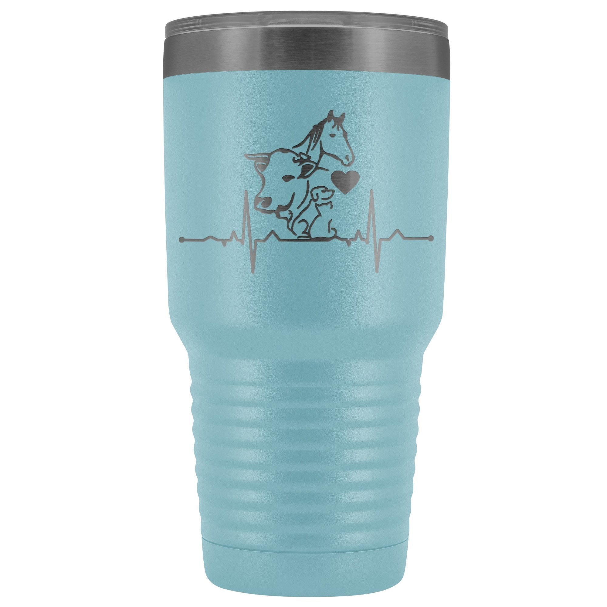 Animals Heartbeat 30oz Vacuum Tumbler