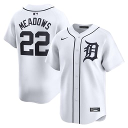 Parker Meadows 22 Baseball team Home Limited Player Men's Jersey - White
