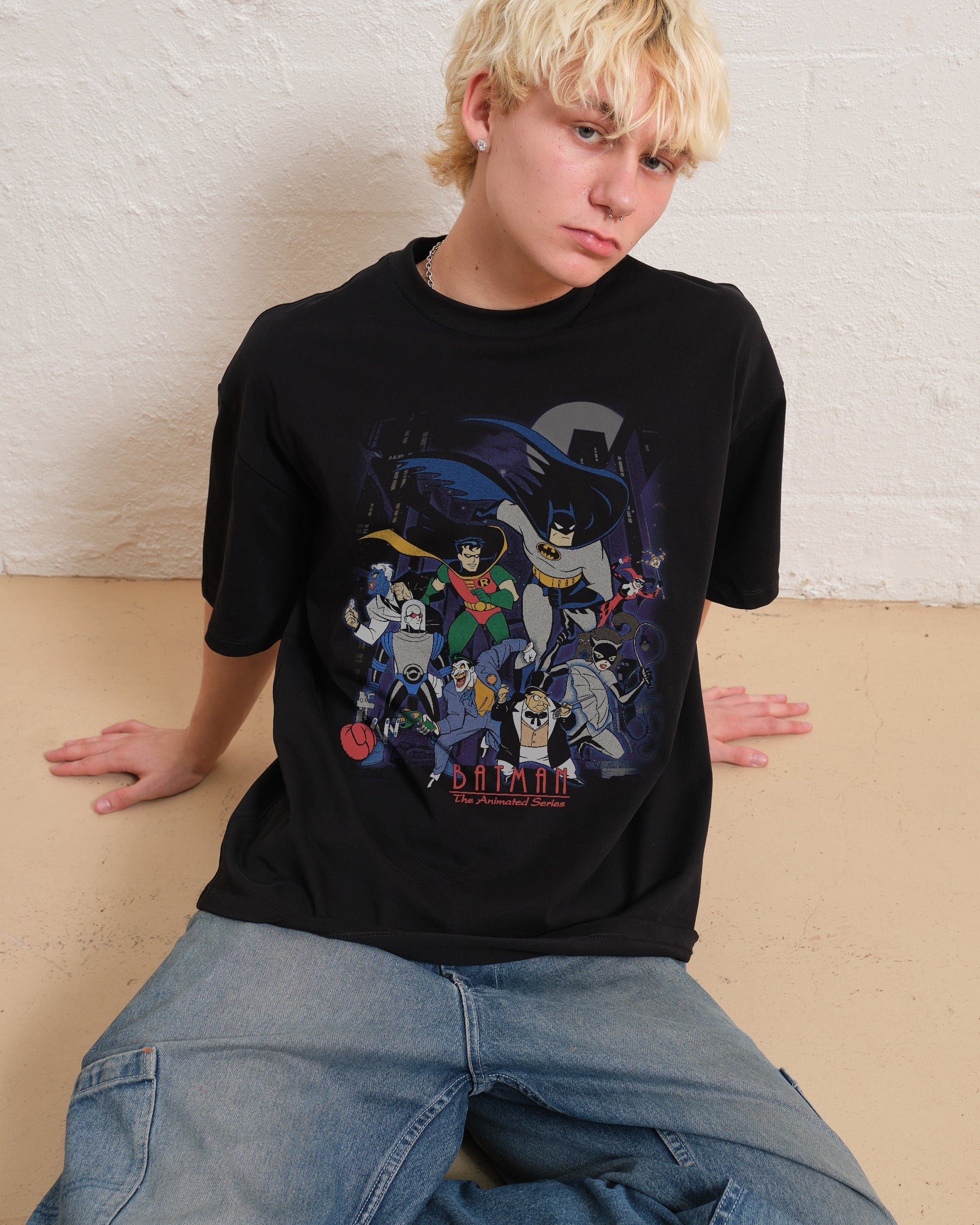 Batman Animated Series Villains Oversized Graphic T-Shirt - Unisex 100% Combed Cotton