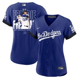 Freddie Freeman 5 Baseball team Signed Home Run 2023 City Connect Player Women Jersey - Royal