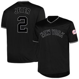 Men's Baseball team Derek Jeter Profile Black Big & Tall Pop Fashion Player Jersey