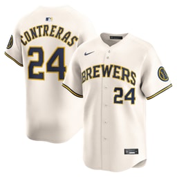 Men's Baseball team William Contreras Cream Alternate Limited Player Jersey