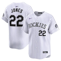 Nolan Jones 22 Baseball team Home Limited Men's Jersey - White