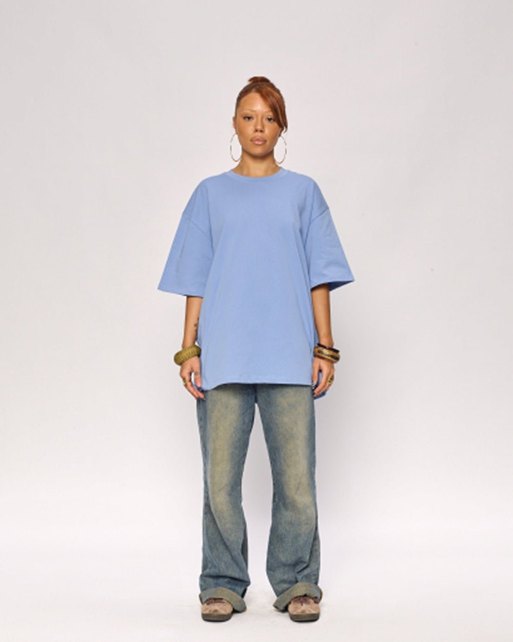 Oversized Unisex Tee - 90s Boxy Fit, Dropped Shoulders, 100% Combed Cotton 275 GSM