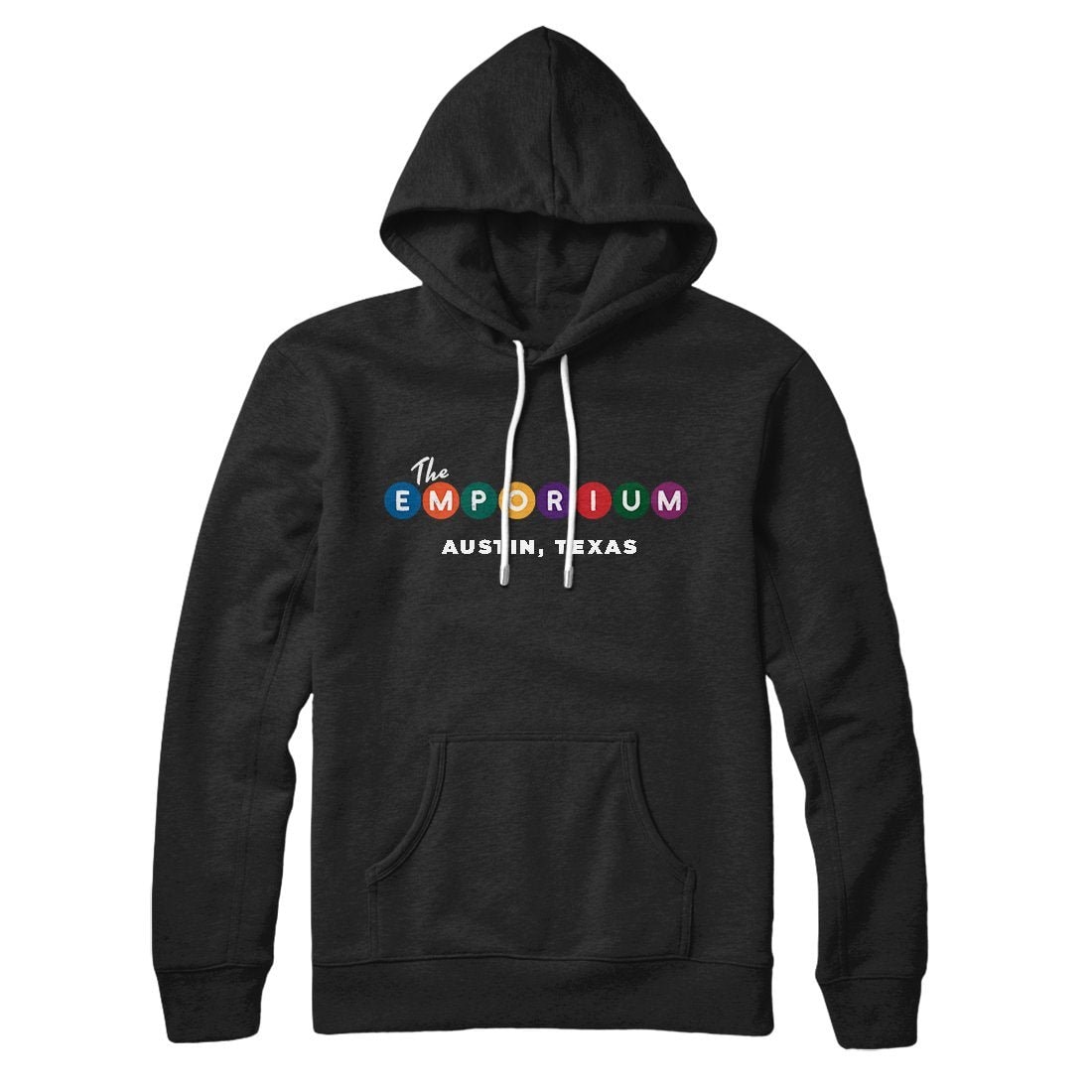 Emporium Unisex Pullover Hoodie - Cotton Polyester Blend, Loose Fit, Kangaroo Pocket
