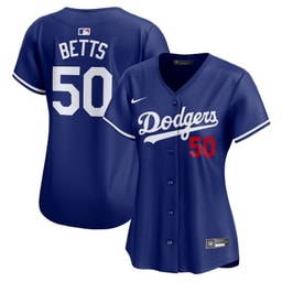Mookie Betts 50 Baseball team Alternate Limited Women's Jersey - Royal