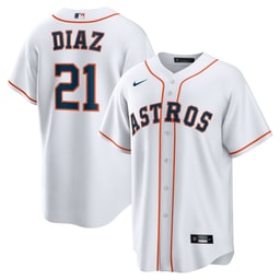 Men's Baseball team Yainer Diaz White Home Jersey