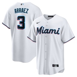 Luis Arraez 3 Baseball team Home Men's Jersey - White