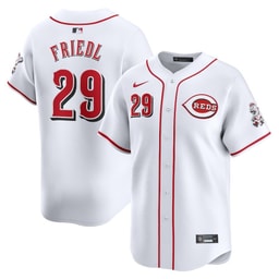 TJ Friedl 29 Baseball team Home Limited Player Men's Jersey - White
