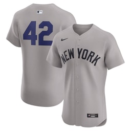 Men's Baseball team Gray Road 2024 Jackie Robinson Day Elite Jersey