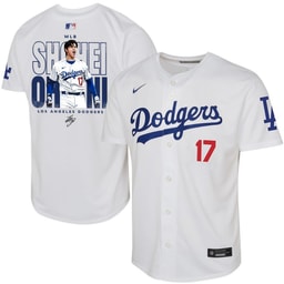 Baseball player 17 Baseball team Signed ShoTime 2023 Youth Home Jersey - White
