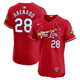 Men's Baseball team Nolan Arenado Red 2024 City Connect Elite Player Jersey
