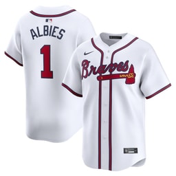 Ozzie Albies 1 Baseball team Home Limited Player Men's Jersey - White