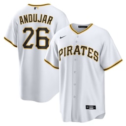 Miguel And?jar 26 Baseball team Home Men Jersey - White