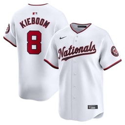 Carter Kieboom 8 Baseball team Home Limited Men's Jersey - White