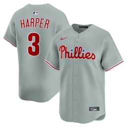 Bryce Harper 3 Baseball team Alternate Limited Player Men's Jersey - Gray
