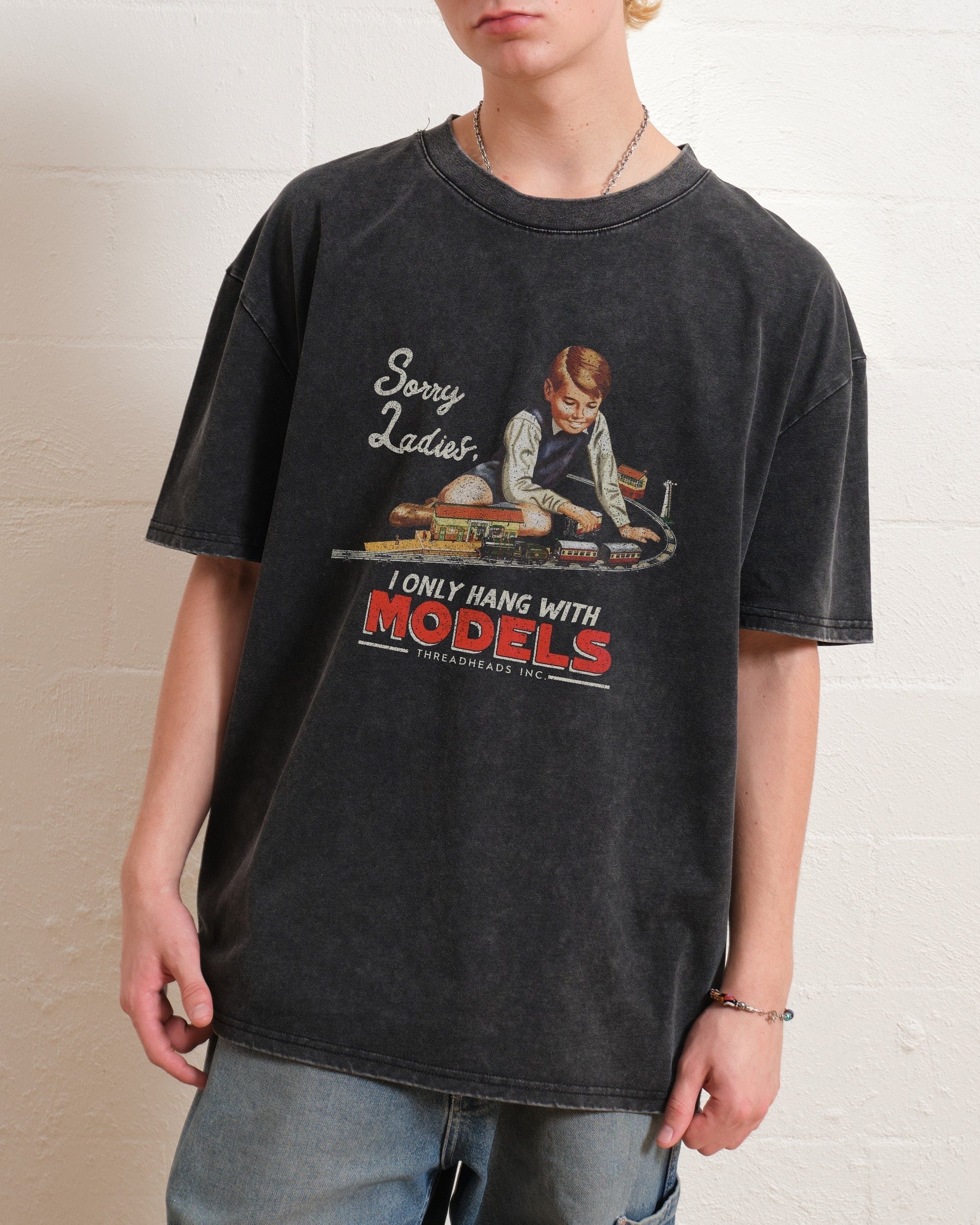 Only Models Oversized Graphic Tee - Unisex 90s Boxy Fit 100% Combed Cotton