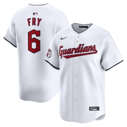 Men's Baseball team David Fry White Home Limited Player Jersey