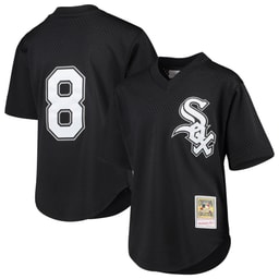 Youth Baseball team Bo Jackson Apparel brand Black Cooperstown Collection Mesh Batting Practice Jersey