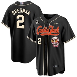 Alex Bregman 2 Baseball team Cactus Jack Men's Jersey - Black