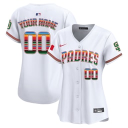 Baseball team Mexico Custom Women's Jersey - White