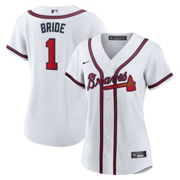 Women's Baseball team #1 Bride Home Jersey, White