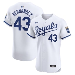 Carlos Hern?ndez 43 Baseball team Home Elite Player Men Jersey - White