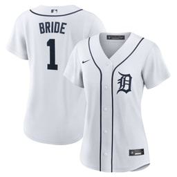 Women's Baseball team #1 Bride Home Jersey, White