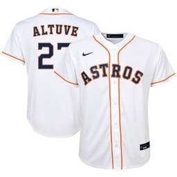 Youth Baseball team Jose Altuve White Alternate Player Jersey