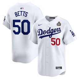 Mookie Betts 50 Baseball team 2024 World Series Home Limited Player Men's Jersey - White