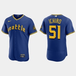 Ichiro Suzuki 51 Baseball team 2023 City Connect Elite Jersey - Royal
