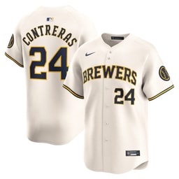 William Contreras 24 Baseball team Home Limited Player Men's Jersey - Cream