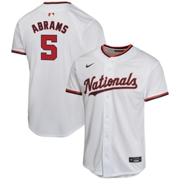 CJ Abrams 5 Baseball team Home Game Youth Jersey - White