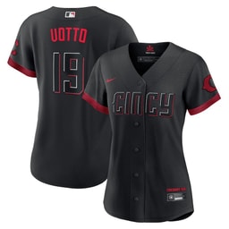 Joey Votto 19 Baseball team Women's 2023 City Connect Jersey - Black