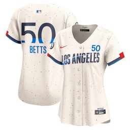 Mookie Betts 50 Baseball team 2024 City Connect Limited Women's Jersey - Cream